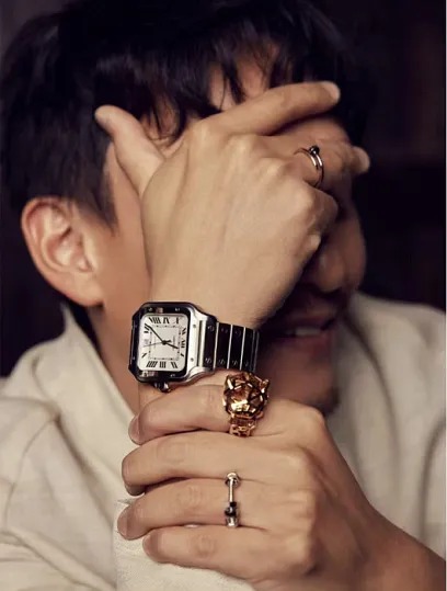 CARTIER Santos White Dial Bracelet